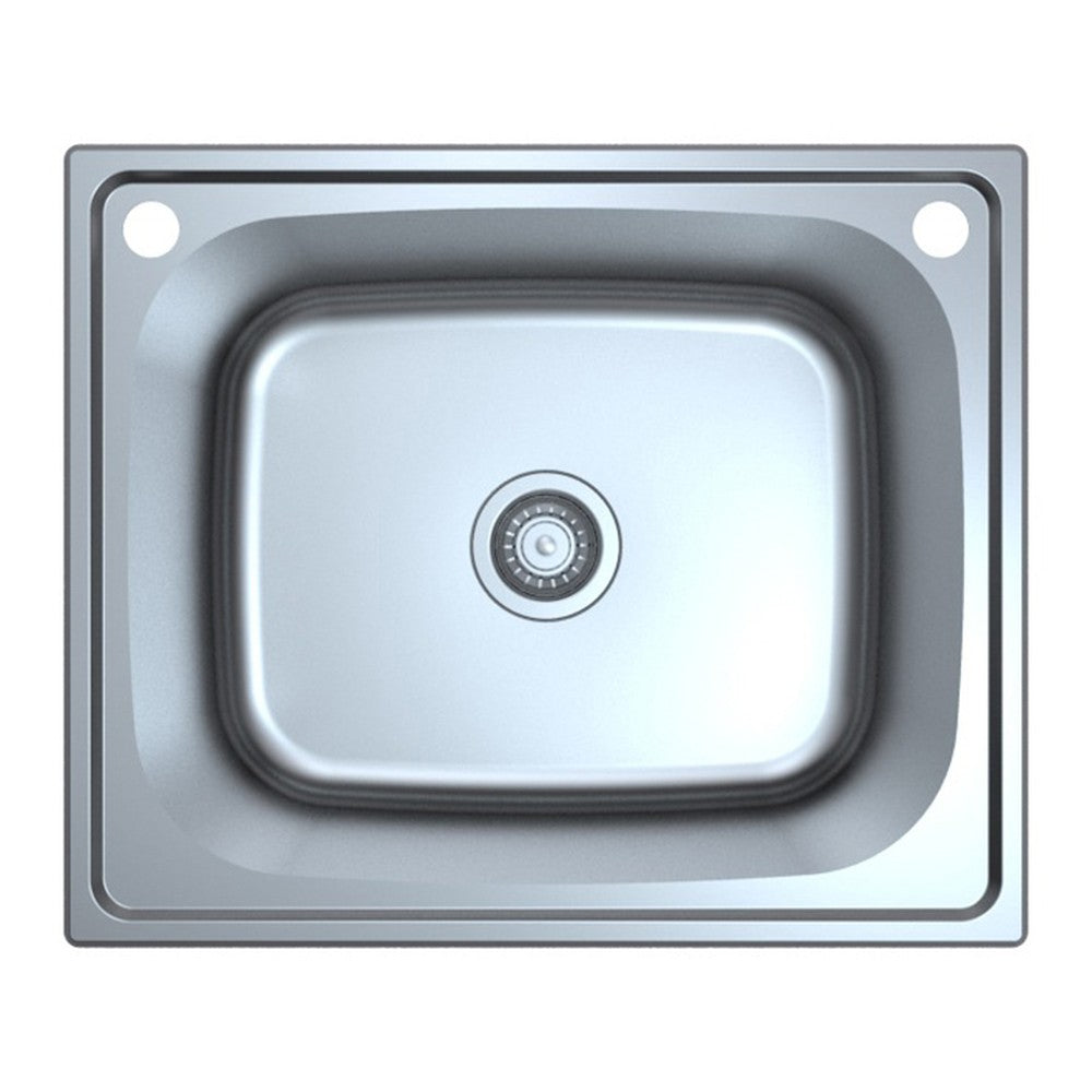 Otus Single Bowl Abovemount Laundry Sink 45L 600mm Chrome