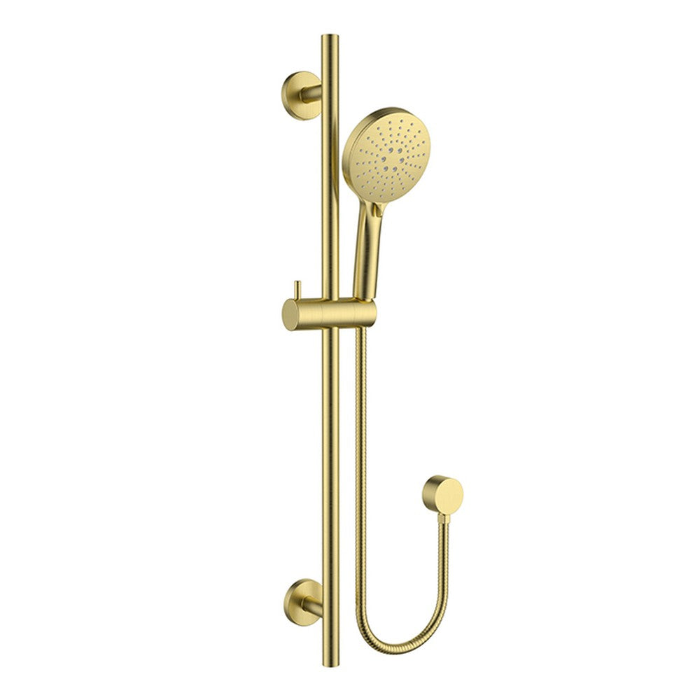 Otus Slimline Sliding Shower Set Brushed Gold Brushed Gold