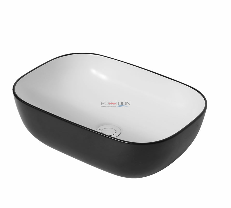 PA4632BW Above Counter Fine Ceramic Basin(Rectangle: 460*320*135mm)