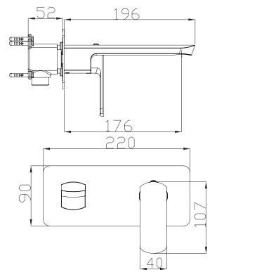 (BSWM-03)<strong>Wall Basin Mixer</strong>