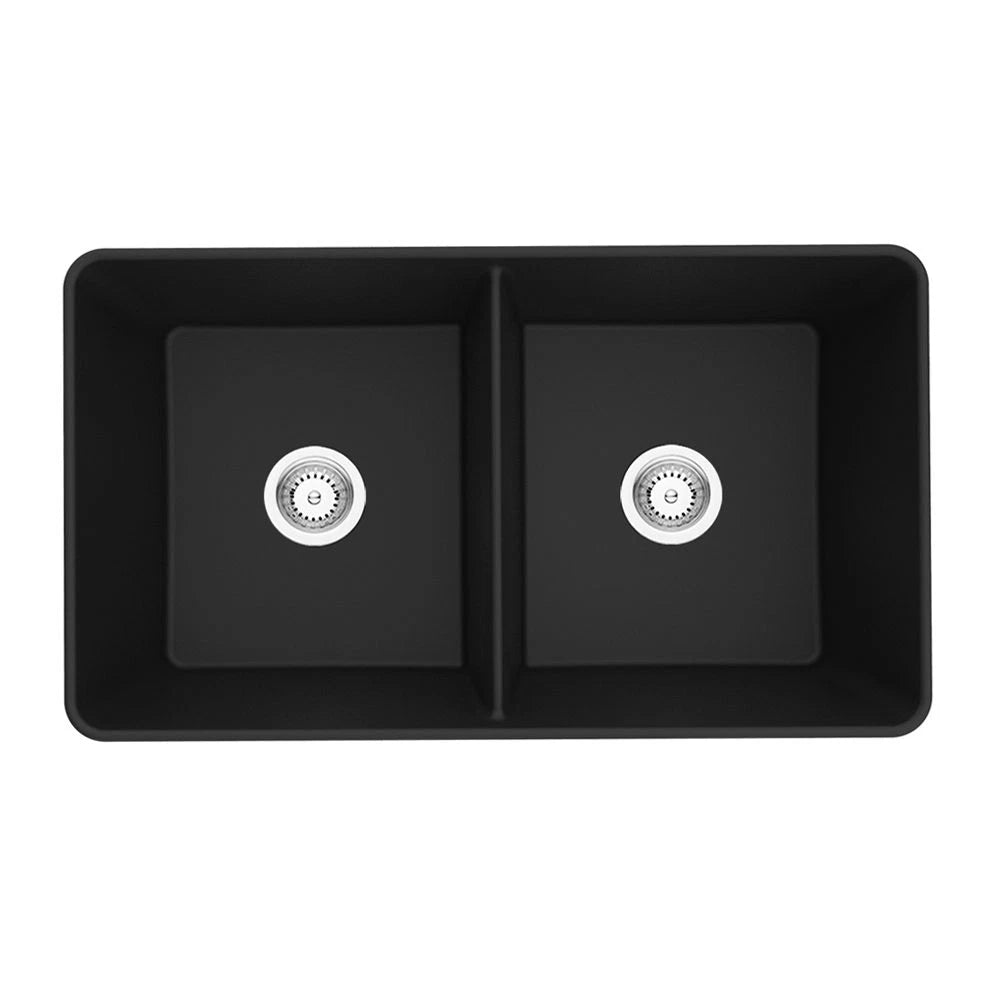 Quartz FARMHOUSE Kitchen Sink 838*482*262mm QZ8348D-MB/MW/MG — detail 2