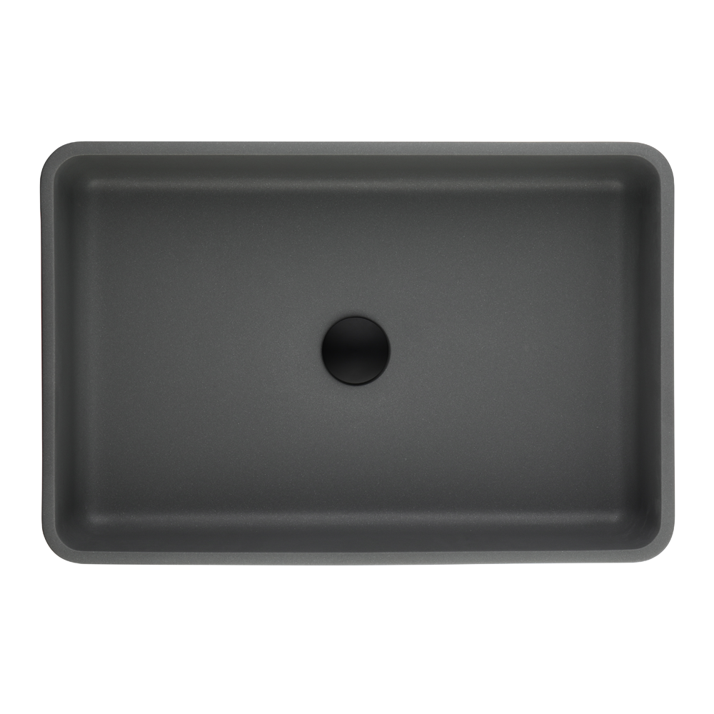 Quartz QZ6040 Above Counter Basin Pop up Waste Included(Rectangle: 600*400*140mm) — detail 4