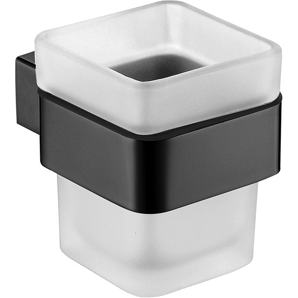 Rosa Tumbler Holder Single Matt Black Matt Black