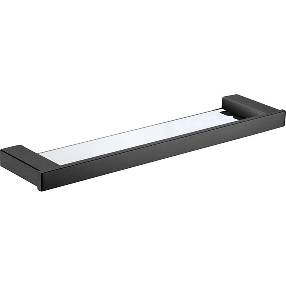 Rosa Shelf Glass Matt Black Matt Black