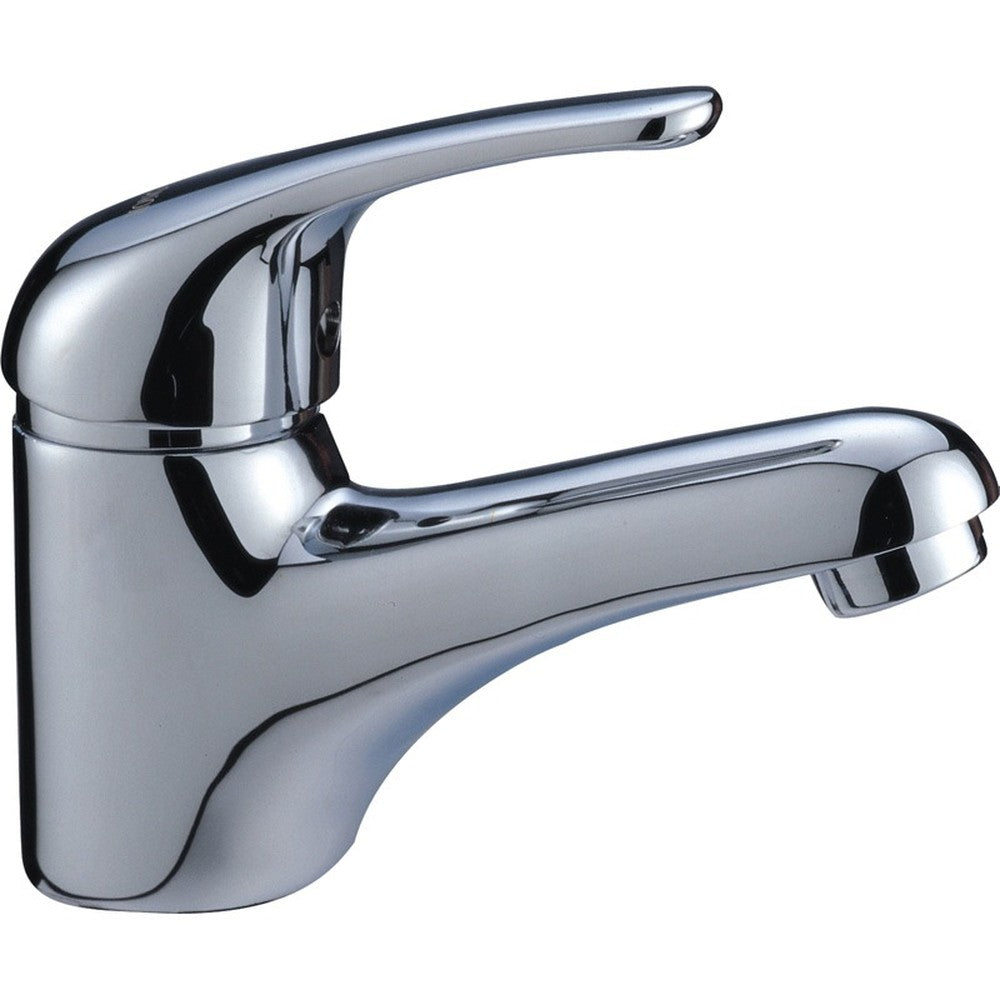 Ruby Slim Rectangle Handle Basin Mixer 35 mm Lead Free Chrome