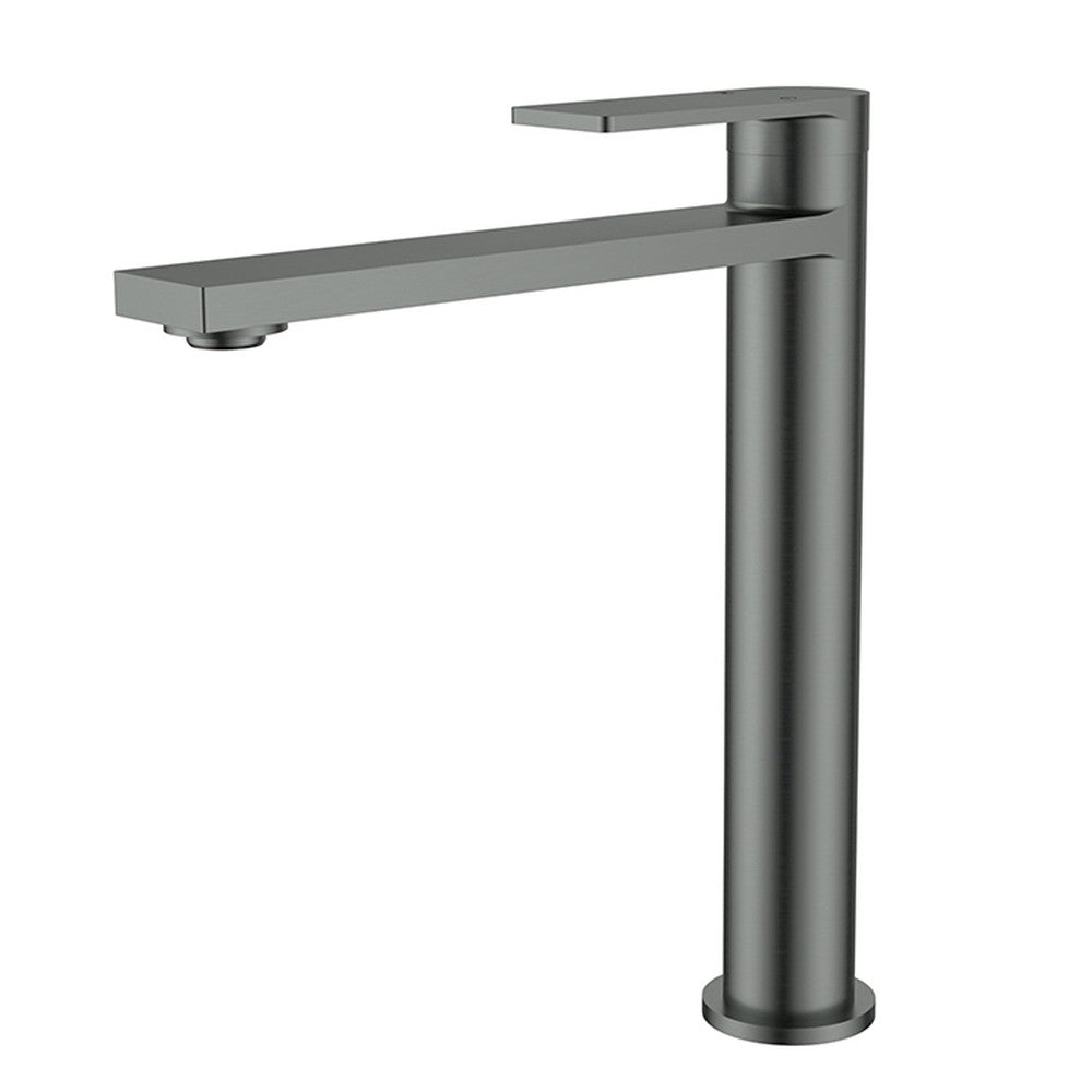 Ruki High Rise Basin Mixer Gunmetal Lead Free Gun Metal
