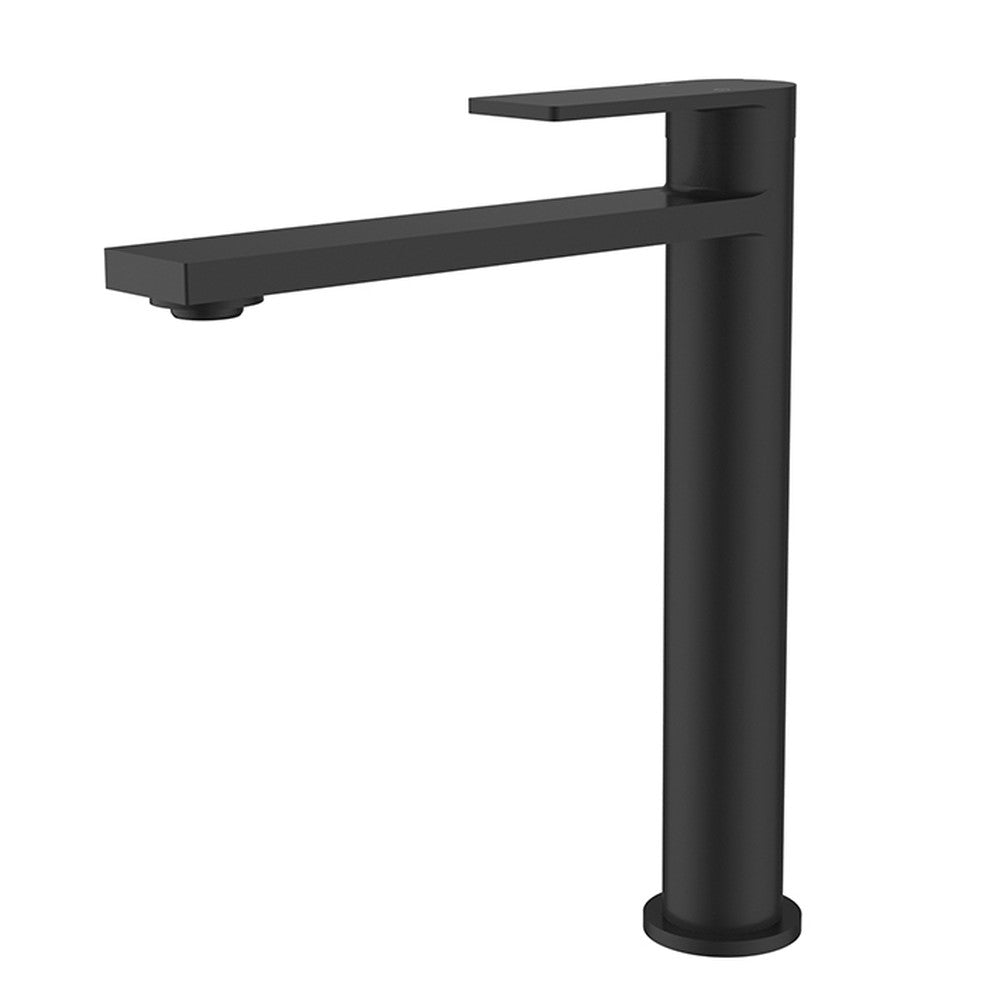 Ruki High Rise Basin Mixer Matt Black Lead Free Matt Black