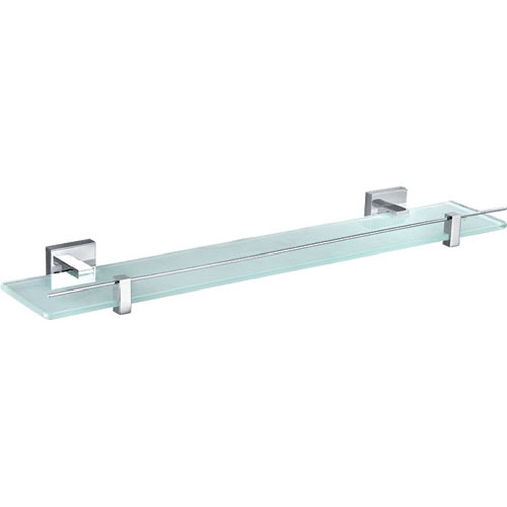 Sara Shelf Glass Chrome Chrome