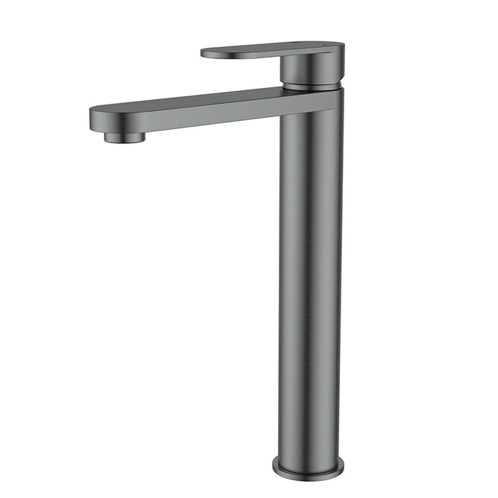 Sora SS Highrise Basin Mixer In Gun Metal Gun Metal
