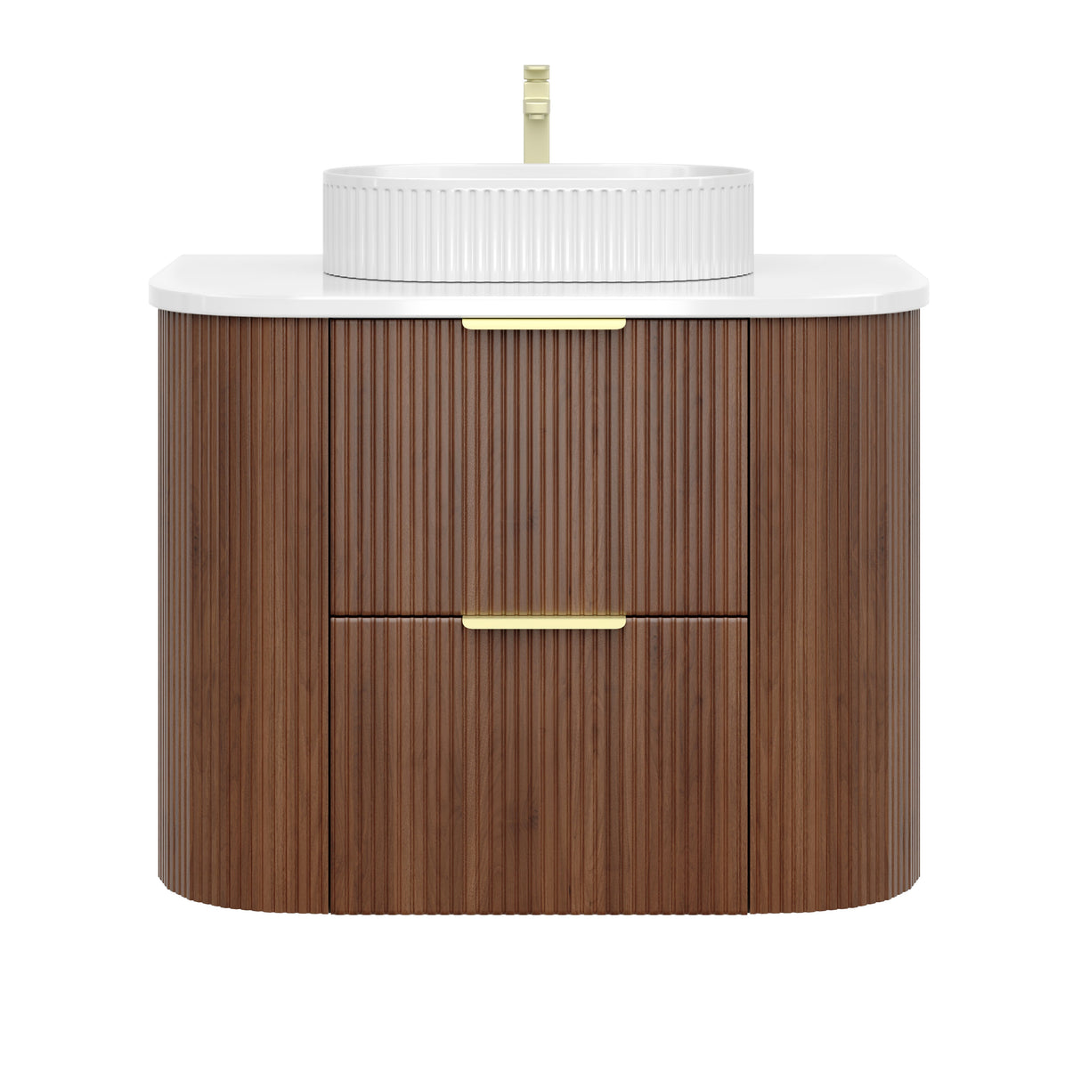 Vito Artis-D Wall-Hung PVC Curved Vanity with Soft-Close Drawers 600/750/900/1200/1500 — detail 10