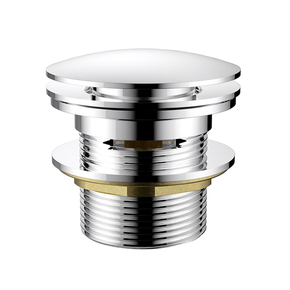 40 mm Bath Pop-Up Plug With Removabel Waste Overflow Chrome Chrome
