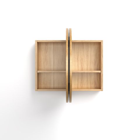Bondi 900x600 Woodland Oak Shaving Cabinet — detail 5
