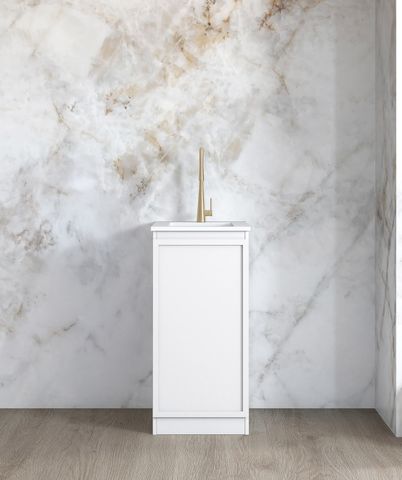 Mini Laundry 430mm Hampshire White with Pure White Top