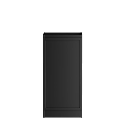 Hampshire Black Base Laundry Cabinet with 1060mm Natural Carrara Marble Top — detail 2