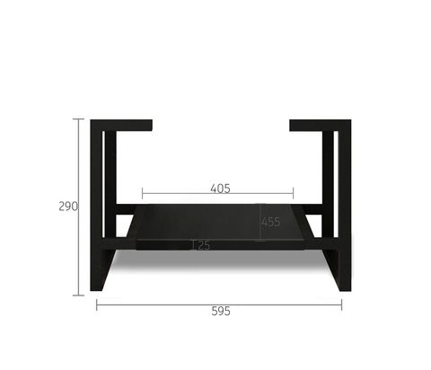 Leg Marlo 600X450 Matte Black — detail 2