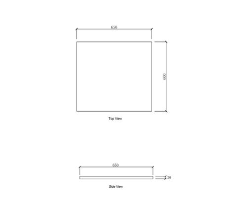 Laundry 650mm Natural Carrara White Marble Top - No Hole — detail 2