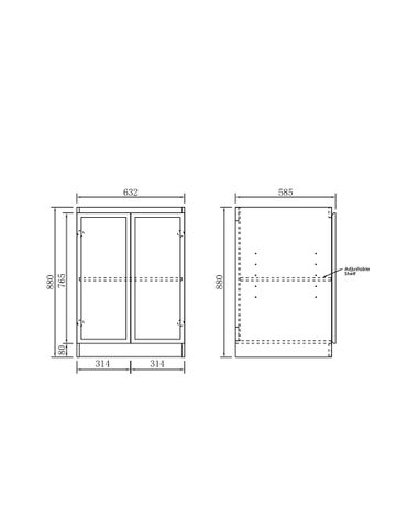 Mini Laundry 650mm Hampshire Matte Black with Pure White Top — detail 4