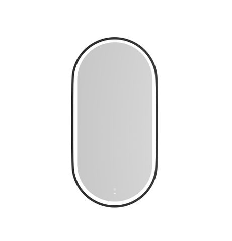 LED Noosa 900(H)x450(W) Black Metal Frame Tuffi Mirror — detail 3