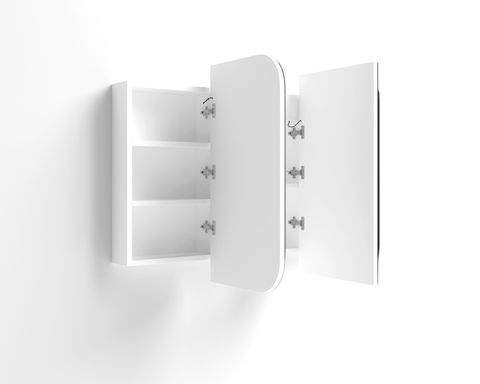 LED Newport 1200(W)x750(H) White Shaving Cabinet - Premium Edition — detail 5