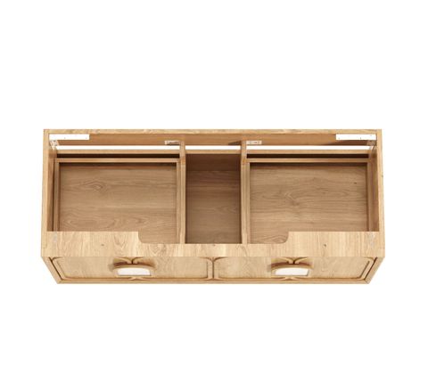 Laguna Mark II 1200mm Woodland Oak Wall Hung Cabinet Only — detail 7
