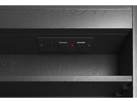 LED Archie 900(H)x600(W) Black Oak Shaving Cabinet - Premium Edition — detail 4