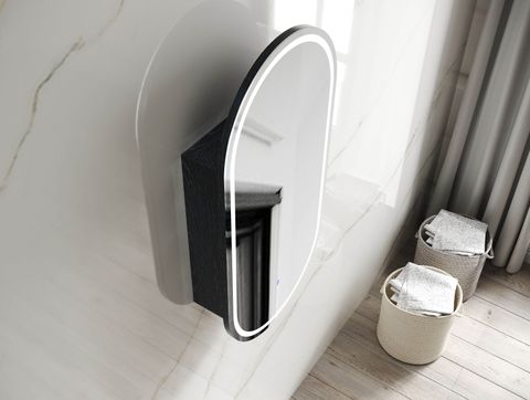 LED Noosa 900(H)x450(W) Black Oak Shaving Cabinet - Premium Edition — detail 3