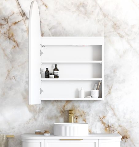 LED Archie 900(H)x600(W) White Shaving Cabinet - Premium Edition — detail 2