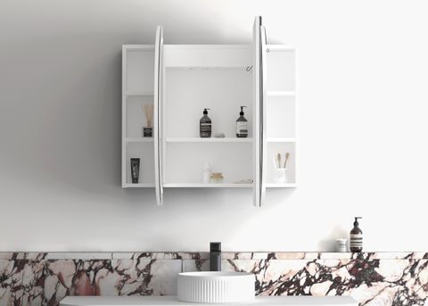 LED Bondi 1200(W)x750(H) White Shaving Cabinet - Premium Edition — detail 2
