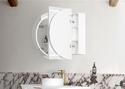 LED Bondi 1200(W)x750(H) White Shaving Cabinet - Premium Edition — detail 3