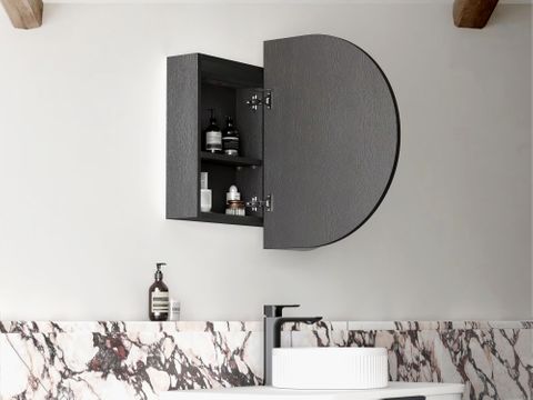 LED Bondi 900(W)x600(H) Black Oak Shaving Cabinet - Premium Edition — detail 5