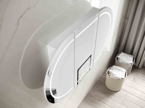 LED Bondi 1500(W)x900(H) White Shaving Cabinet - Premium Edition — detail 4