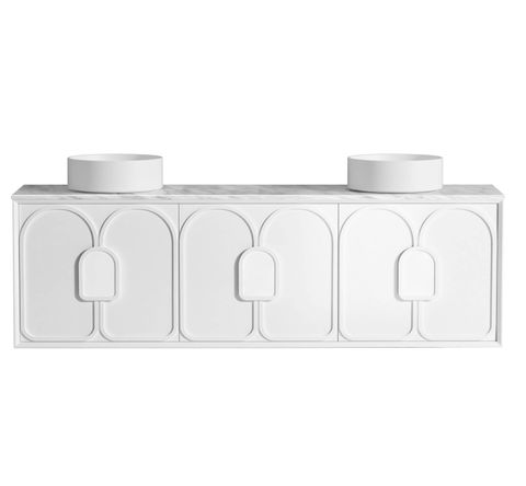 Laguna Mark II 1800mm Matte White Wall Hung Cabinet Only — detail 3