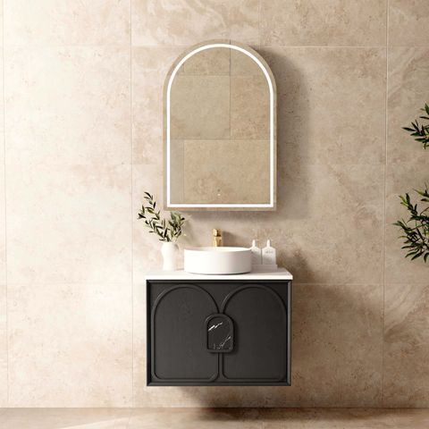 Laguna Mark II 750mm Black Oak Wall Hung Cabinet Only