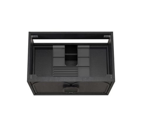Laguna Mark II 750mm Black Oak Wall Hung Cabinet Only — detail 6