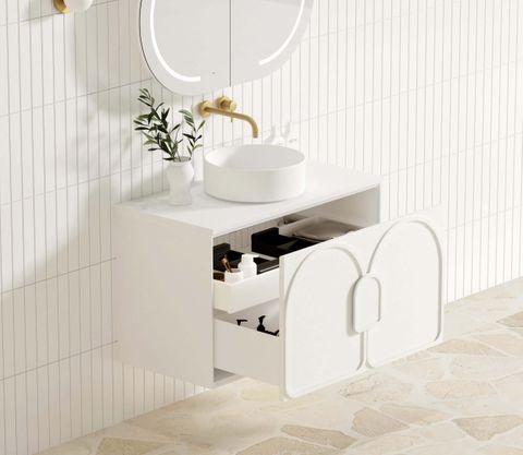 Laguna Mark II 900mm Matte White Wall Hung Cabinet Only