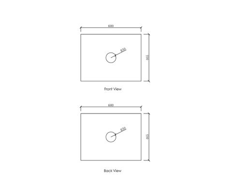 Laguna Mark II 600mm Matte White Wall Hung Vanity with Natural Carrara Marble Top — detail 3