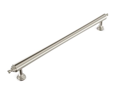 Heirloom - 233mm Brushed Nickel Handle (Premium Solid Brass Construction)
