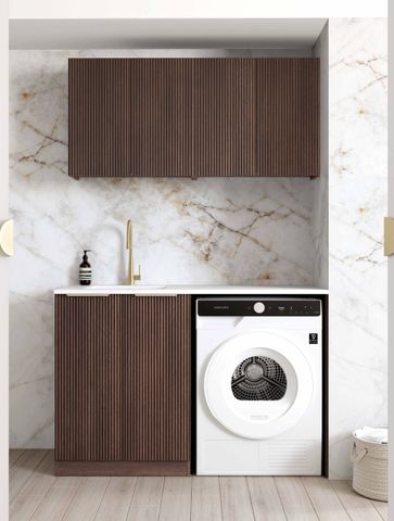 Laundry Kit 1305B Havana Sable Walnut with Pure White Top