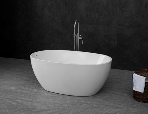 Vinny 1300x700x580 Gloss White Bathtub OF — detail 3