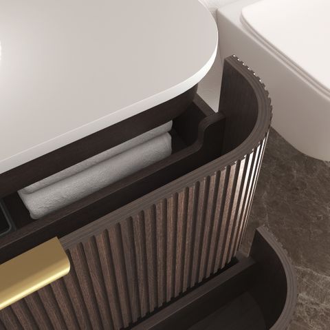 Havana 1800mm Sable Walnut Fluted Cabinet — detail 3
