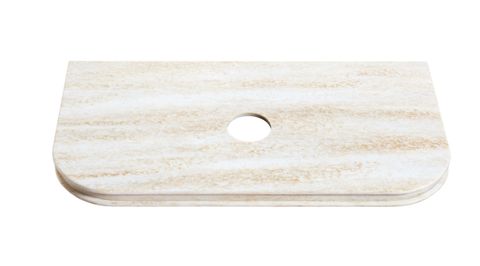 Havana 900mm Woodland Oak Fluted Wall Hung Curve Vanity with Sand Dune Top — detail 2
