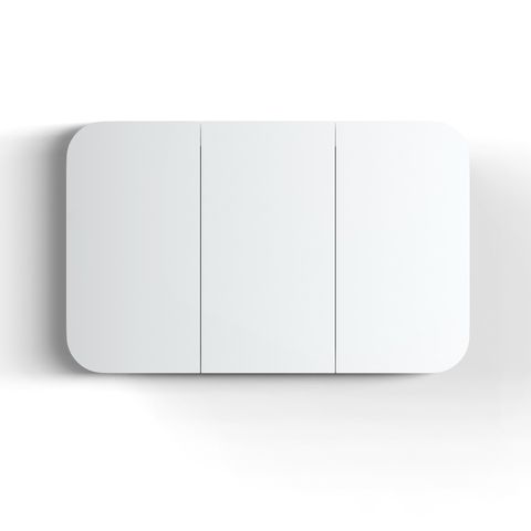 Newport 1200x750 White Shaving Cabinet — detail 5