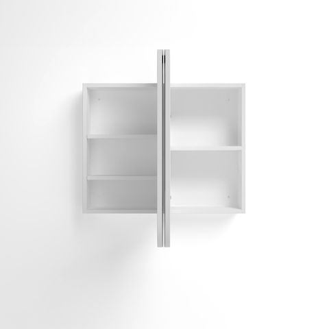 Newport 900x750 White Shaving Cabinet — detail 6
