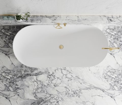 Attica Noosa 1700 Matte White Bath — detail 3