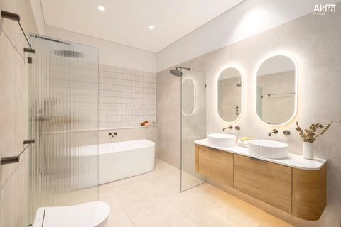 Bondi 1500mm Natural Oak Wall Hung Curve Cabinet — detail 6