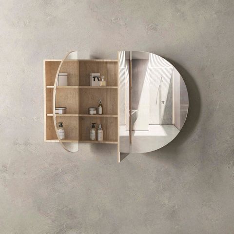 Bondi 1500x900 Natural Oak Shaving Cabinet — detail 2