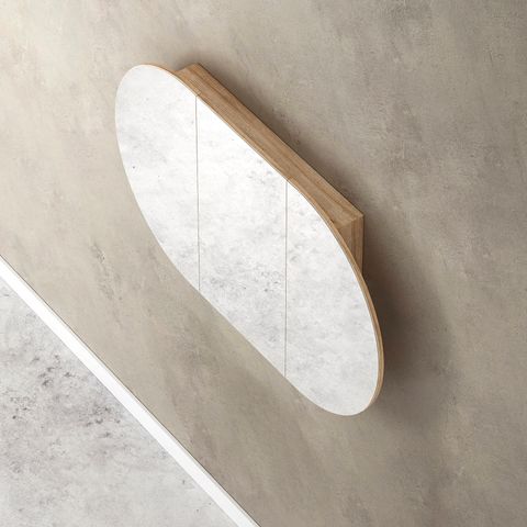 Bondi 1500x900 Natural Oak Shaving Cabinet — detail 3