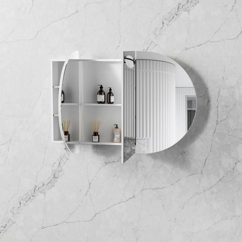 Bondi 1500x900 White Shaving Cabinet — detail 2