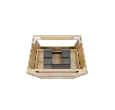 Byron 600mm Natural Oak Wall Hung Cabinet Only — detail 2