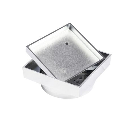 Smart 114 Brass Chrome Square Tiles Waste — detail 2